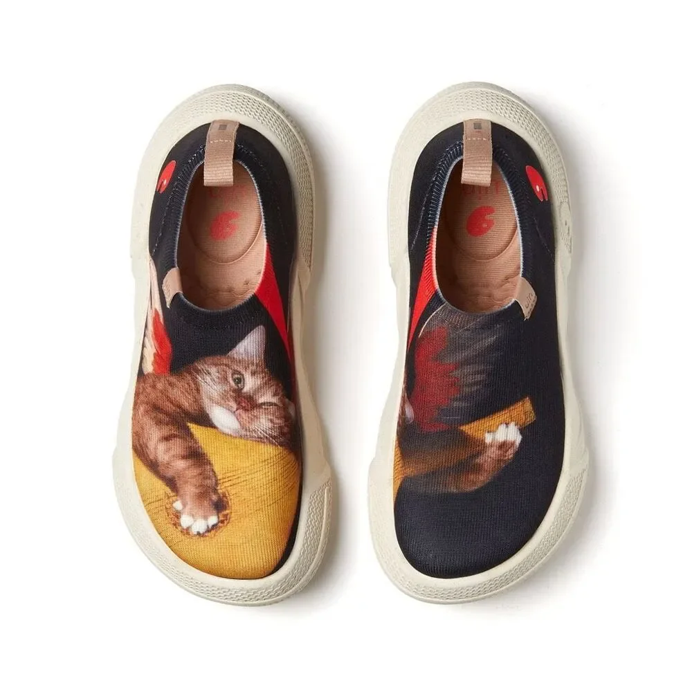 UIN women’s Chunky Platform Fashion Sneakers (Music Angel and the Cat 3)